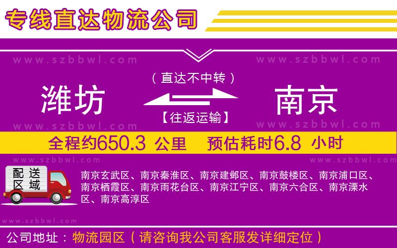 濰坊到南京貨運(yùn)專(zhuān)線