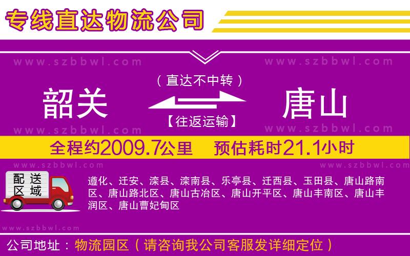 韶關(guān)到唐山貨運專線