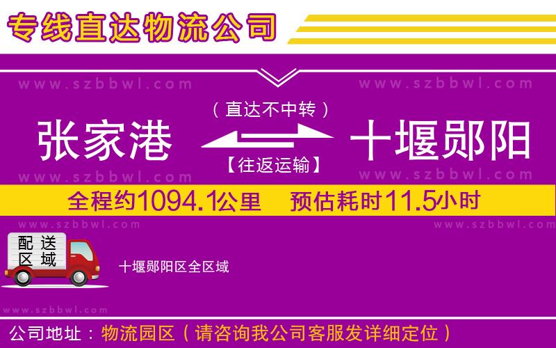 張家港到十堰鄖陽(yáng)區(qū)物流專線
