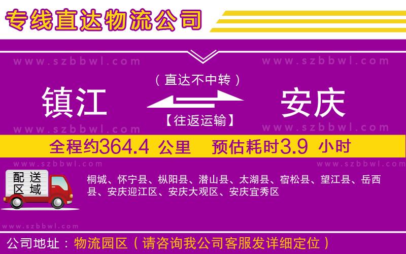 鎮(zhèn)江到安慶物流公司