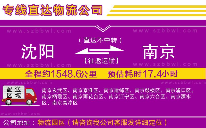 沈陽到南京貨運(yùn)專線