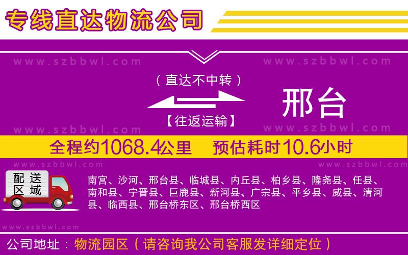 石家莊到赤城縣物流專線