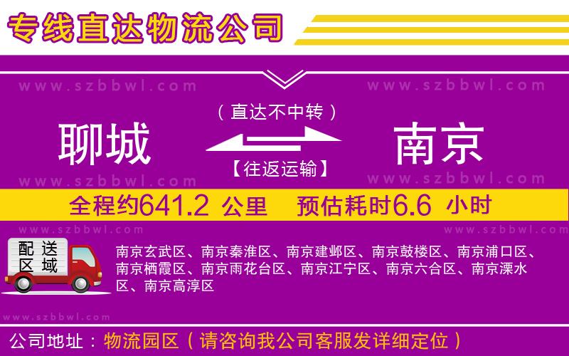 聊城到南京貨運專線