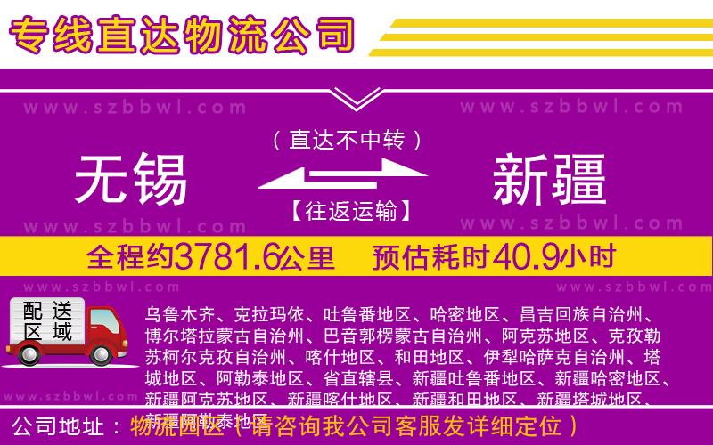 無(wú)錫到新疆貨運(yùn)專線