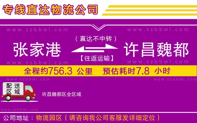 張家港到許昌魏都區(qū)物流專線
