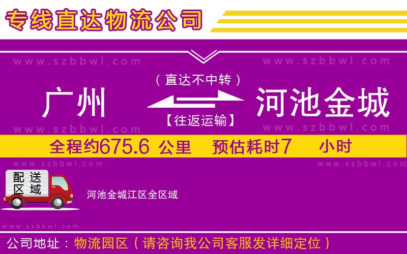廣州到河池金城江區(qū)物流專線
