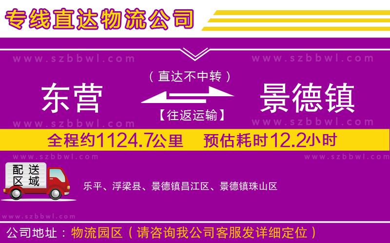 東營(yíng)到景德鎮(zhèn)貨運(yùn)專線