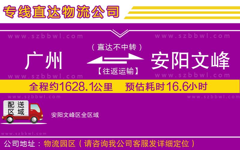 廣州到安陽(yáng)文峰區(qū)物流專(zhuān)線