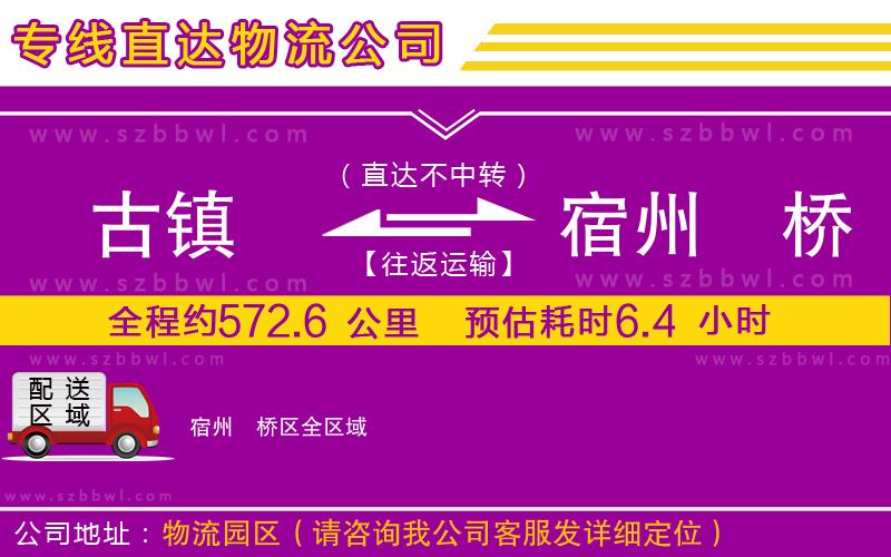 古鎮(zhèn)到宿州埇橋區(qū)貨運專線