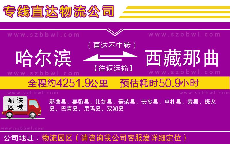 哈爾濱到西藏那曲地區(qū)貨運專線