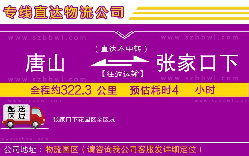 唐山到張家口下花園區(qū)物流專線