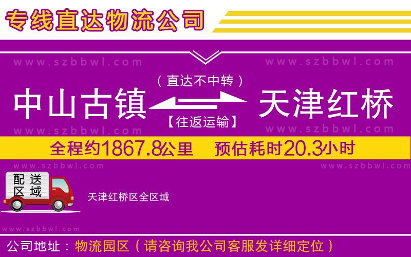 中山古鎮(zhèn)到天津紅橋區(qū)物流專(zhuān)線(xiàn)