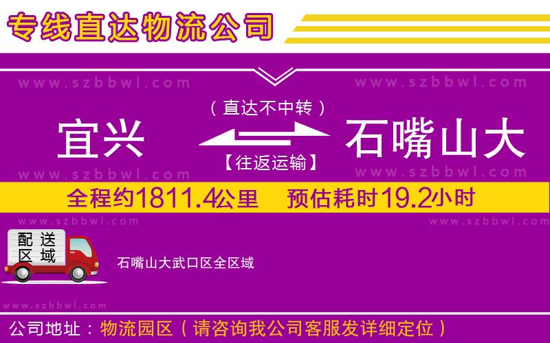 宜興到石嘴山大武口區(qū)物流專線